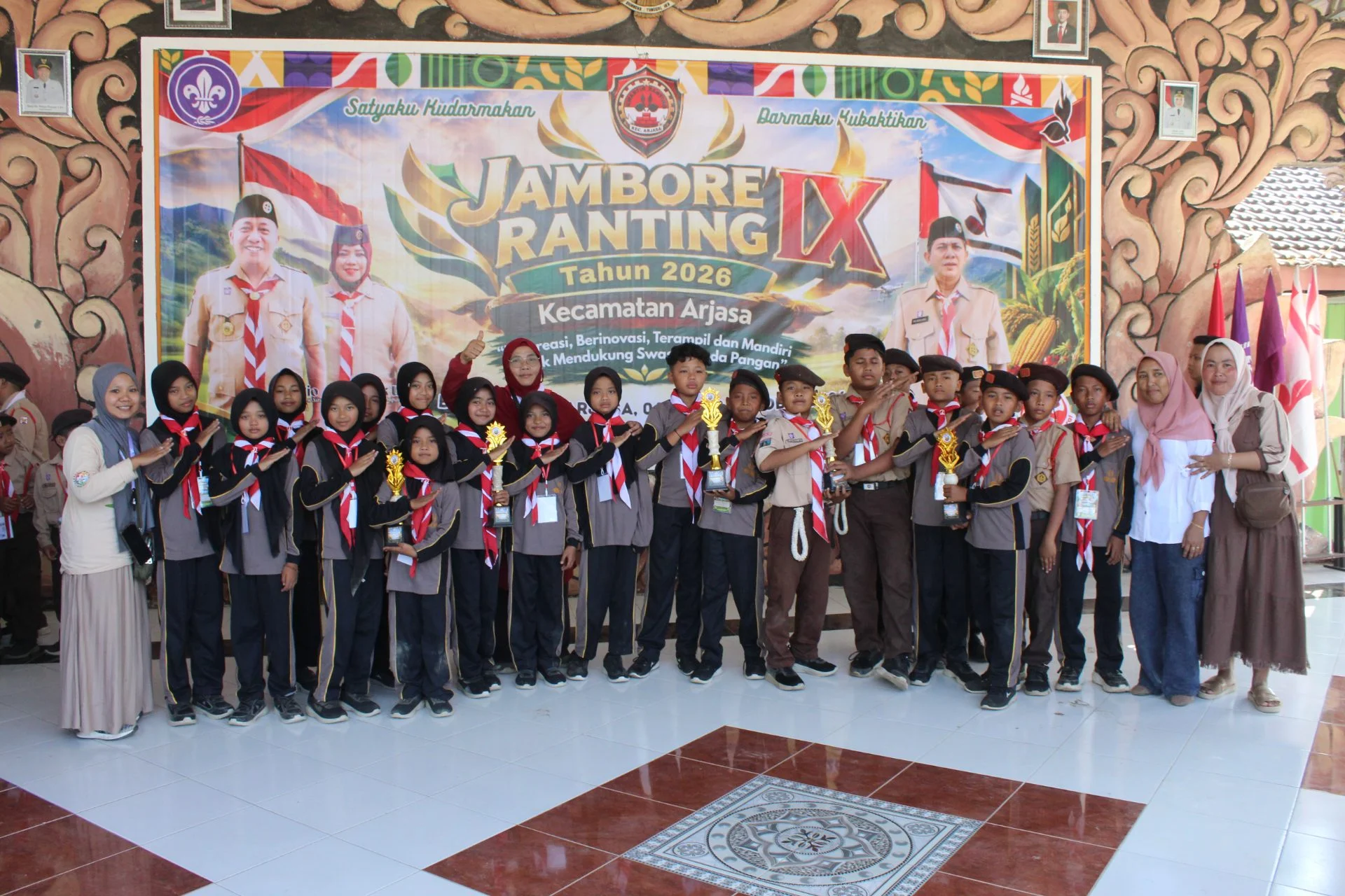 Gudep 04.039–04.040 SD Negeri 1 Kayumas Raih Prestasi Gemilang pada Jambore Ranting IX Tahun 2026